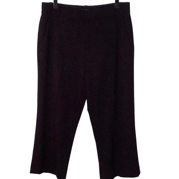 LAUREN RALPH LAUREN Sz 4 Cropped Black slacks - Picture 1 of 7